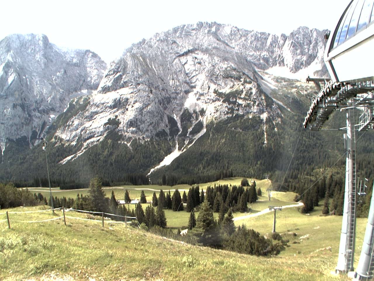 Archiv Foto Webcam Bergstation Sesselbahn Gaistal, Ehrwalder Alm