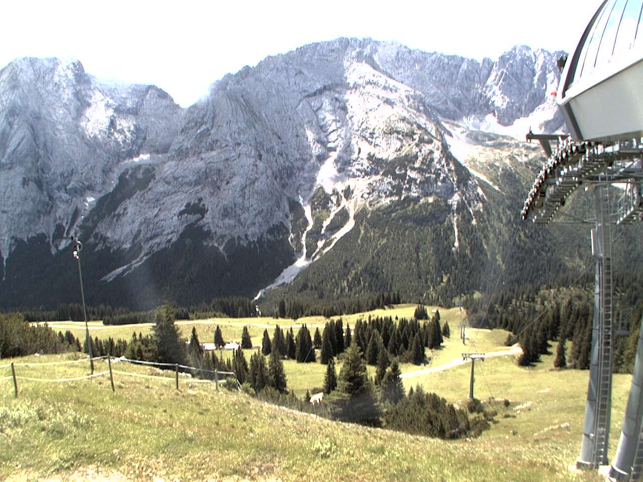 Archiv Foto Webcam Bergstation Sesselbahn Gaistal, Ehrwalder Alm