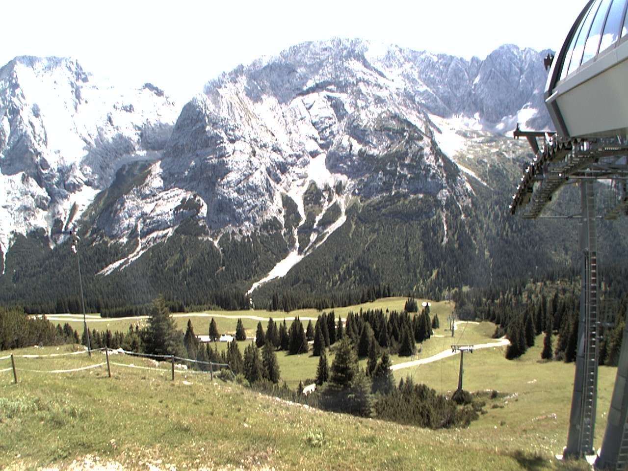 Archiv Foto Webcam Bergstation Sesselbahn Gaistal, Ehrwalder Alm