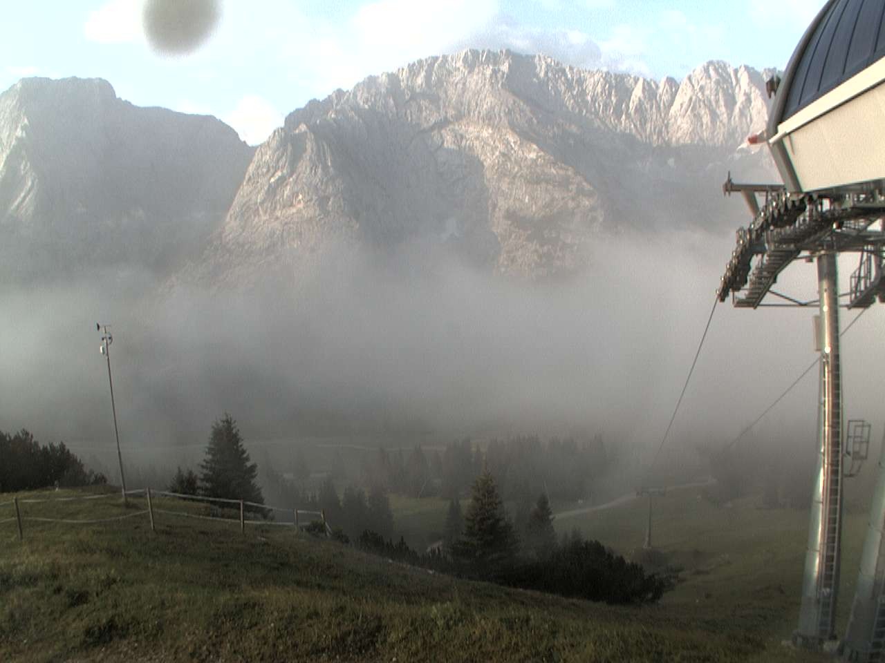 Archiv Foto Webcam Bergstation Sesselbahn Gaistal, Ehrwalder Alm
