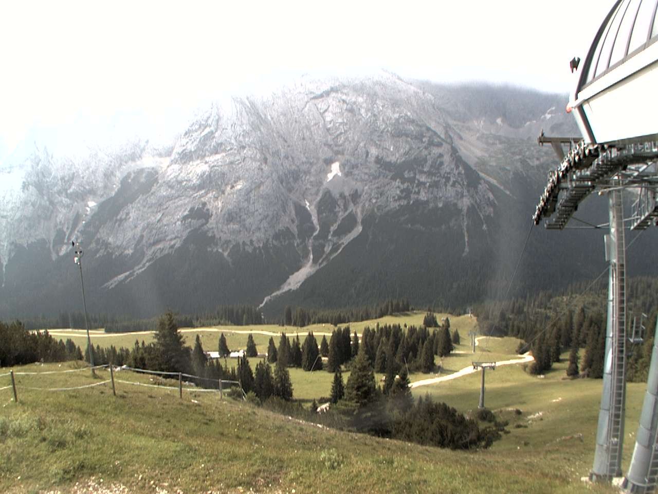 Archiv Foto Webcam Bergstation Sesselbahn Gaistal, Ehrwalder Alm