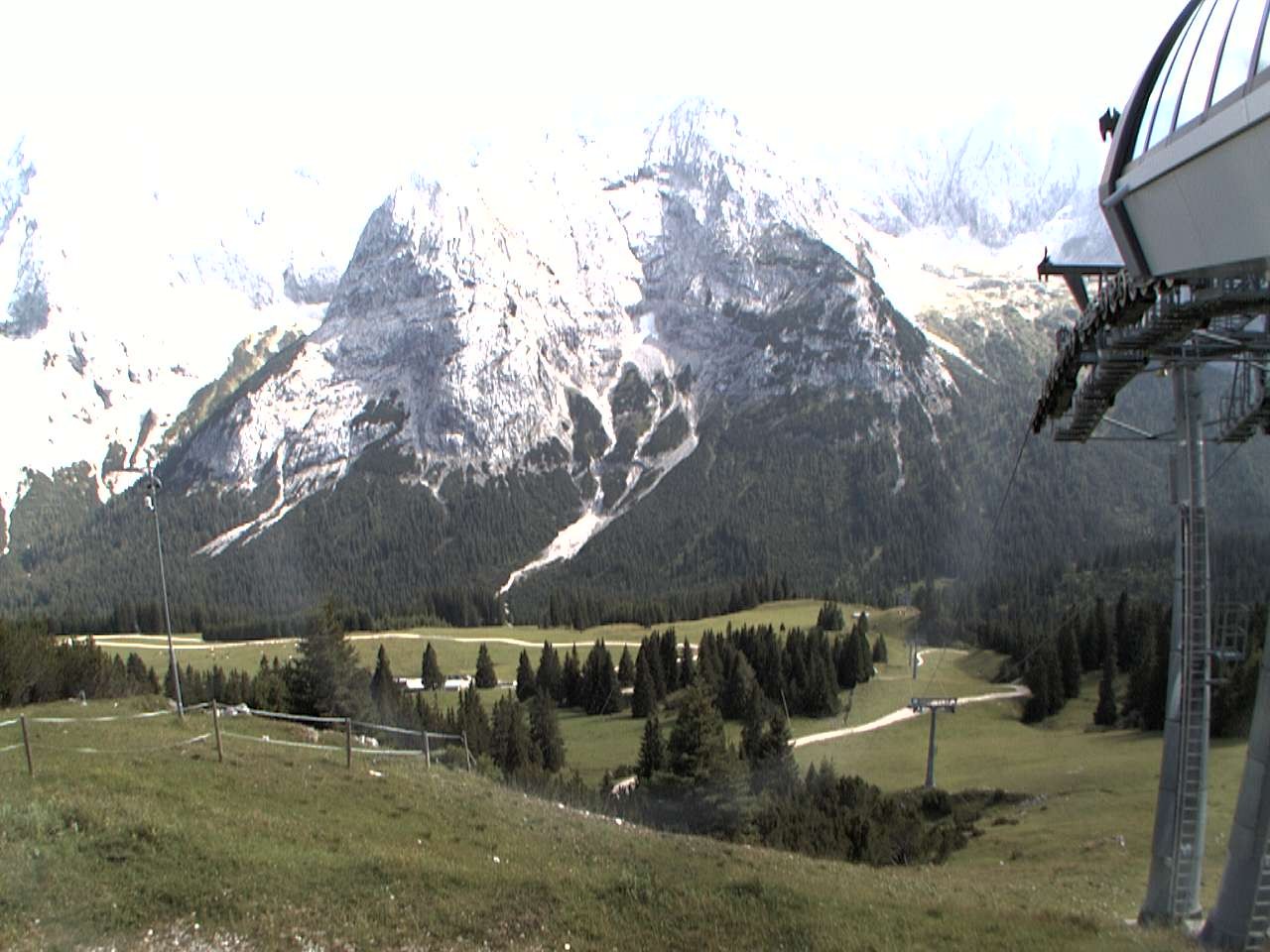 Archiv Foto Webcam Bergstation Sesselbahn Gaistal, Ehrwalder Alm