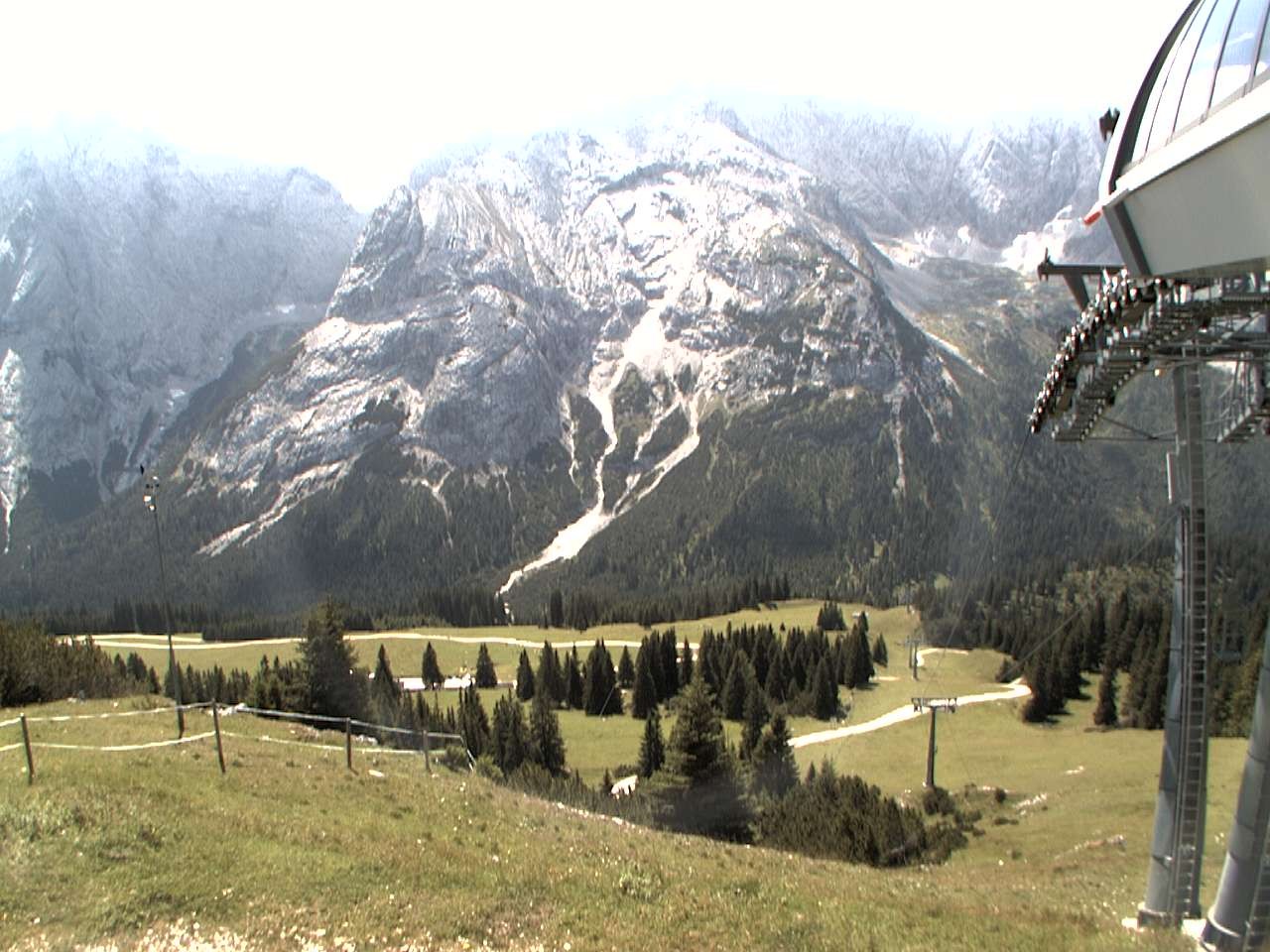 Archiv Foto Webcam Bergstation Sesselbahn Gaistal, Ehrwalder Alm