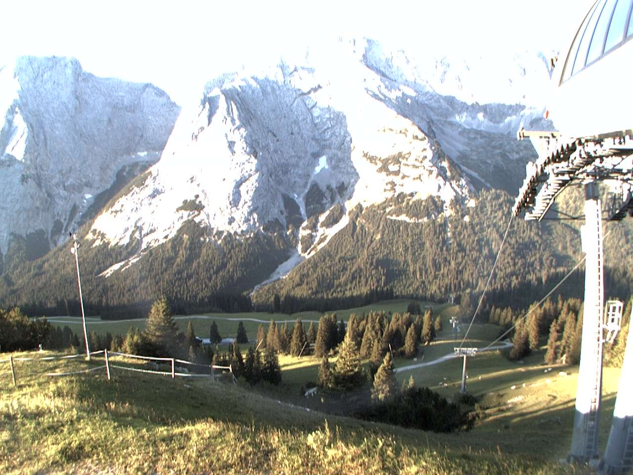 Archiv Foto Webcam Bergstation Sesselbahn Gaistal, Ehrwalder Alm