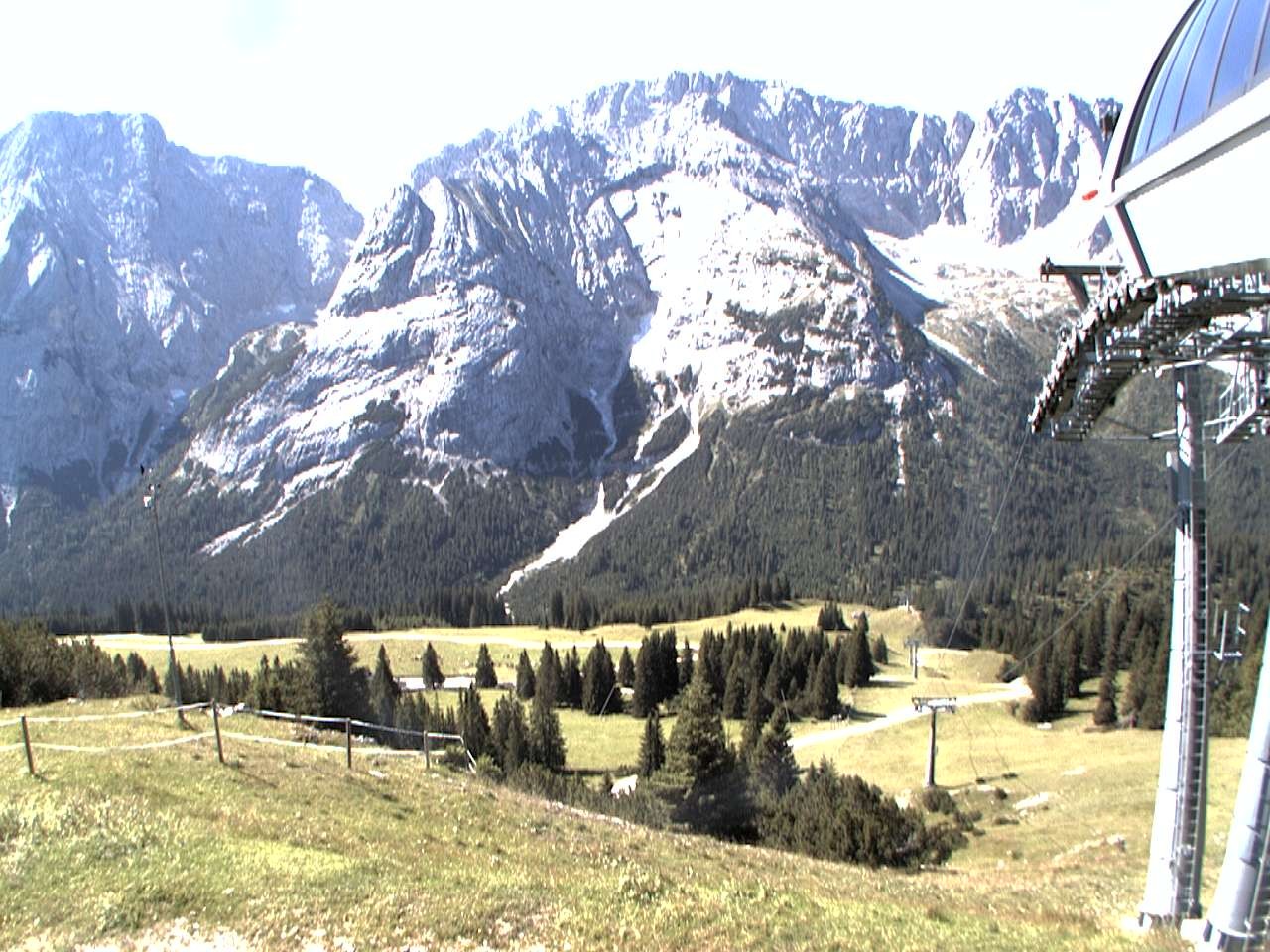 Archiv Foto Webcam Bergstation Sesselbahn Gaistal, Ehrwalder Alm