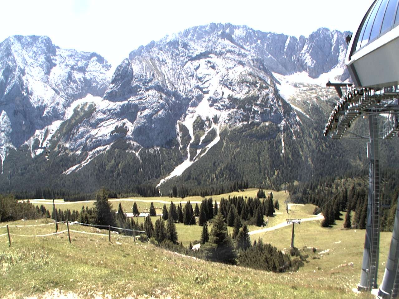 Archiv Foto Webcam Bergstation Sesselbahn Gaistal, Ehrwalder Alm