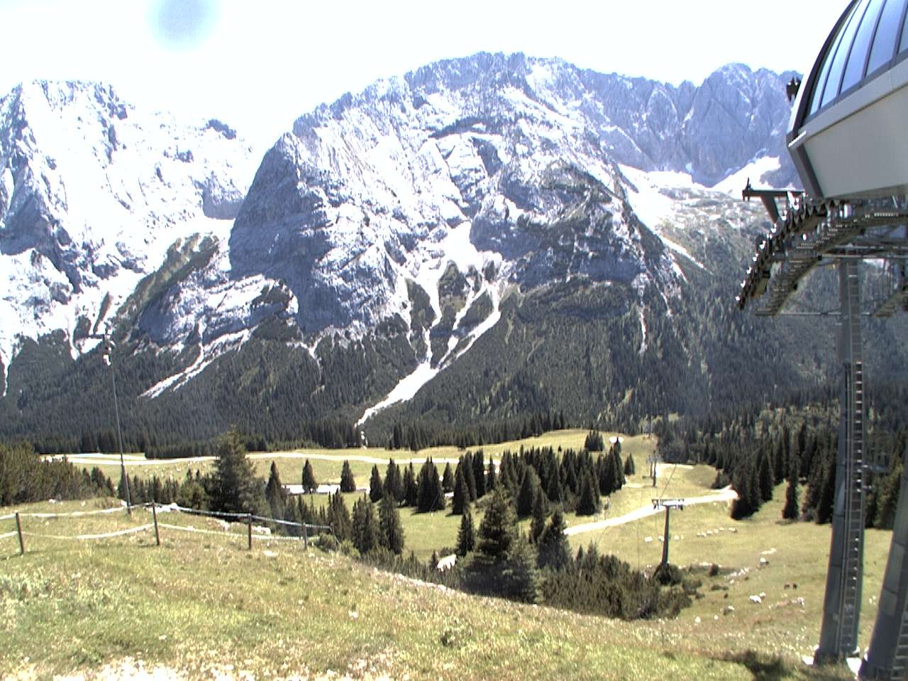 Archiv Foto Webcam Bergstation Sesselbahn Gaistal, Ehrwalder Alm