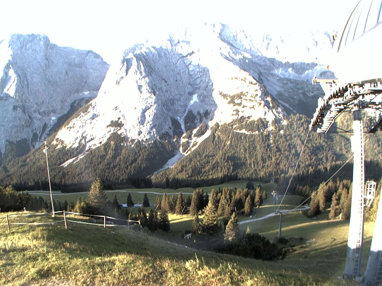 Archiv Foto Webcam Bergstation Sesselbahn Gaistal, Ehrwalder Alm