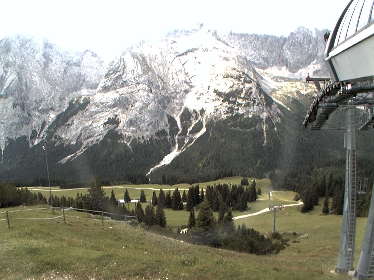 Archiv Foto Webcam Bergstation Sesselbahn Gaistal, Ehrwalder Alm