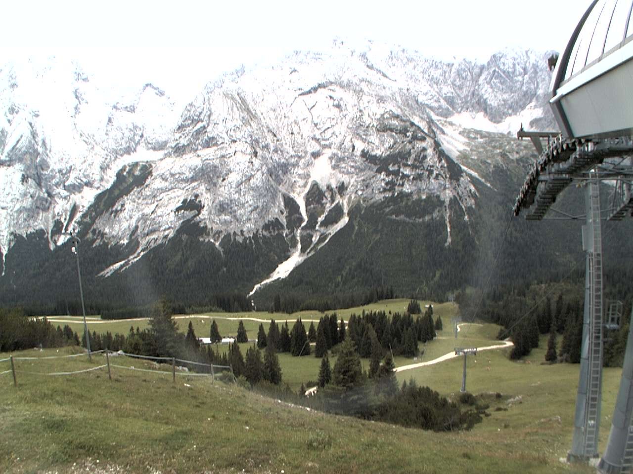 Archiv Foto Webcam Bergstation Sesselbahn Gaistal, Ehrwalder Alm