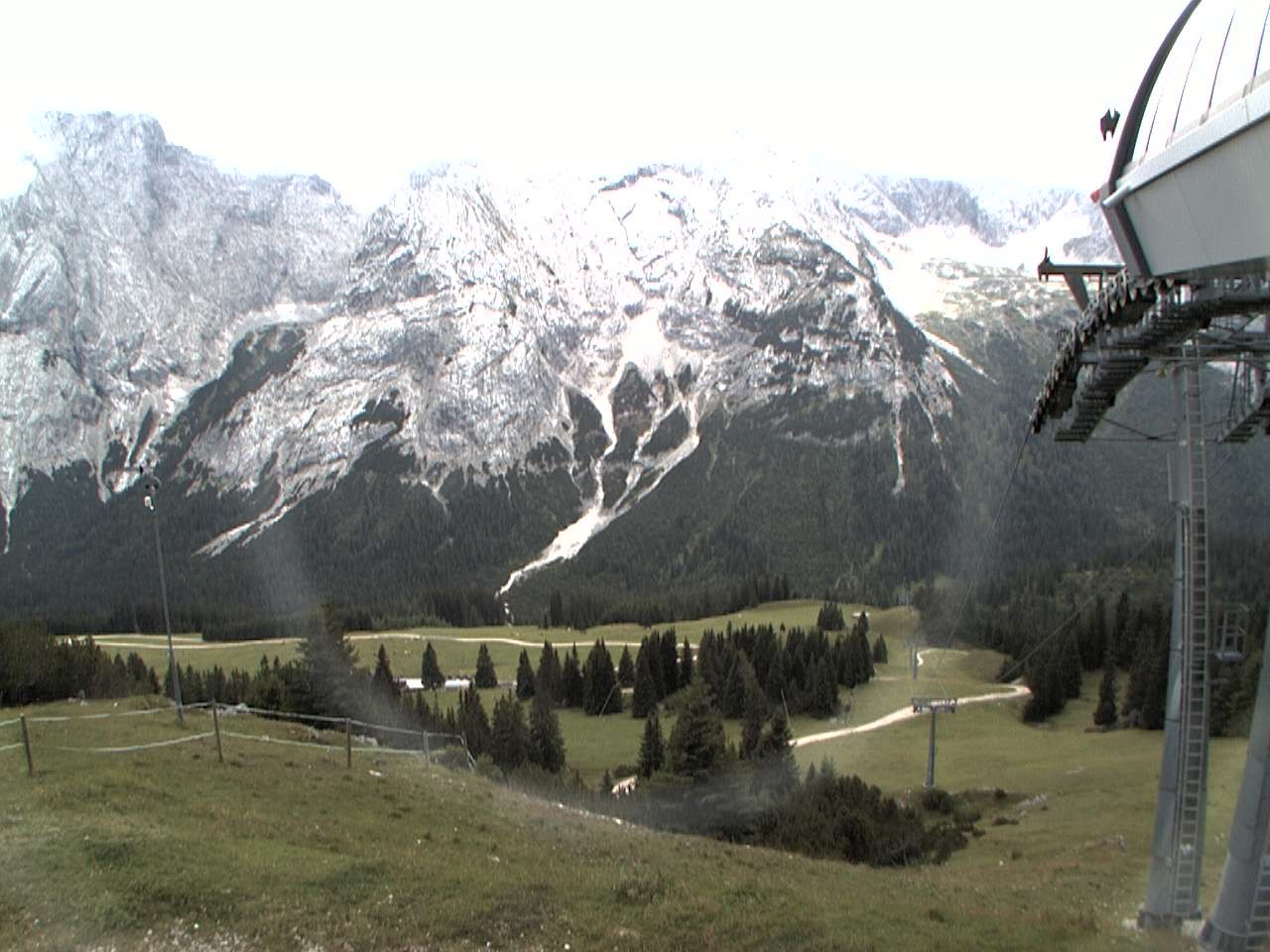 Archiv Foto Webcam Bergstation Sesselbahn Gaistal, Ehrwalder Alm