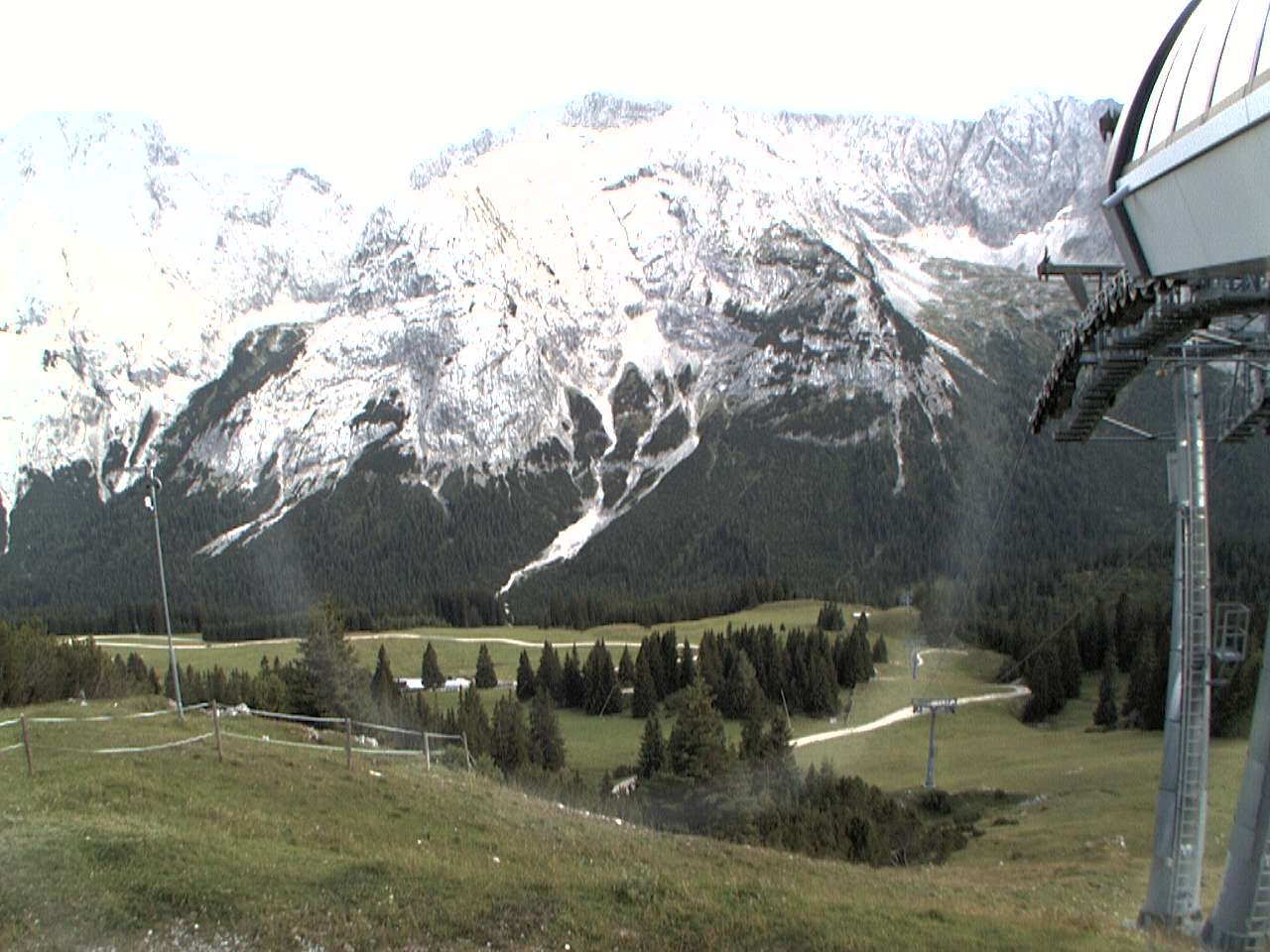 Archiv Foto Webcam Bergstation Sesselbahn Gaistal, Ehrwalder Alm