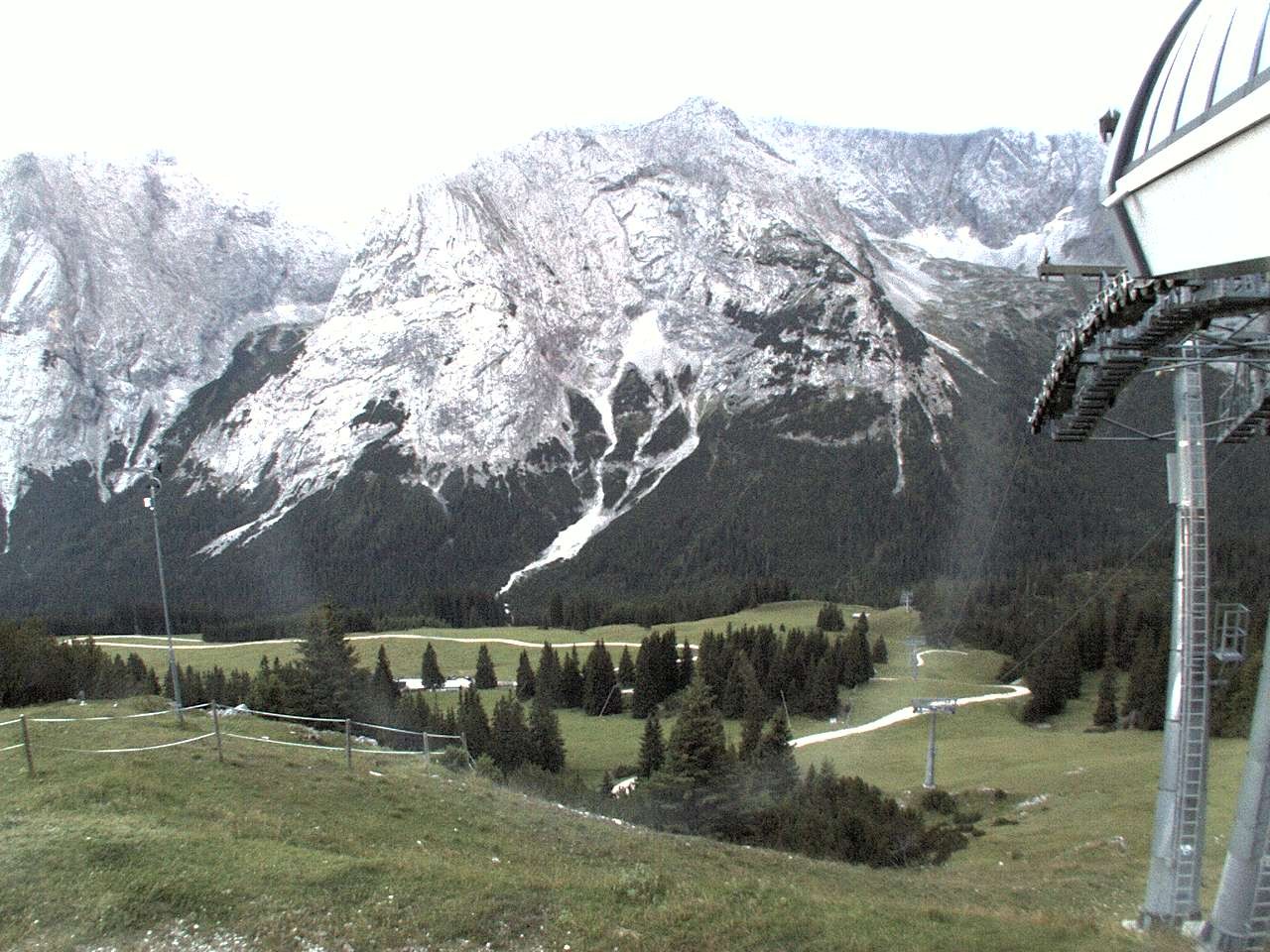 Archiv Foto Webcam Bergstation Sesselbahn Gaistal, Ehrwalder Alm