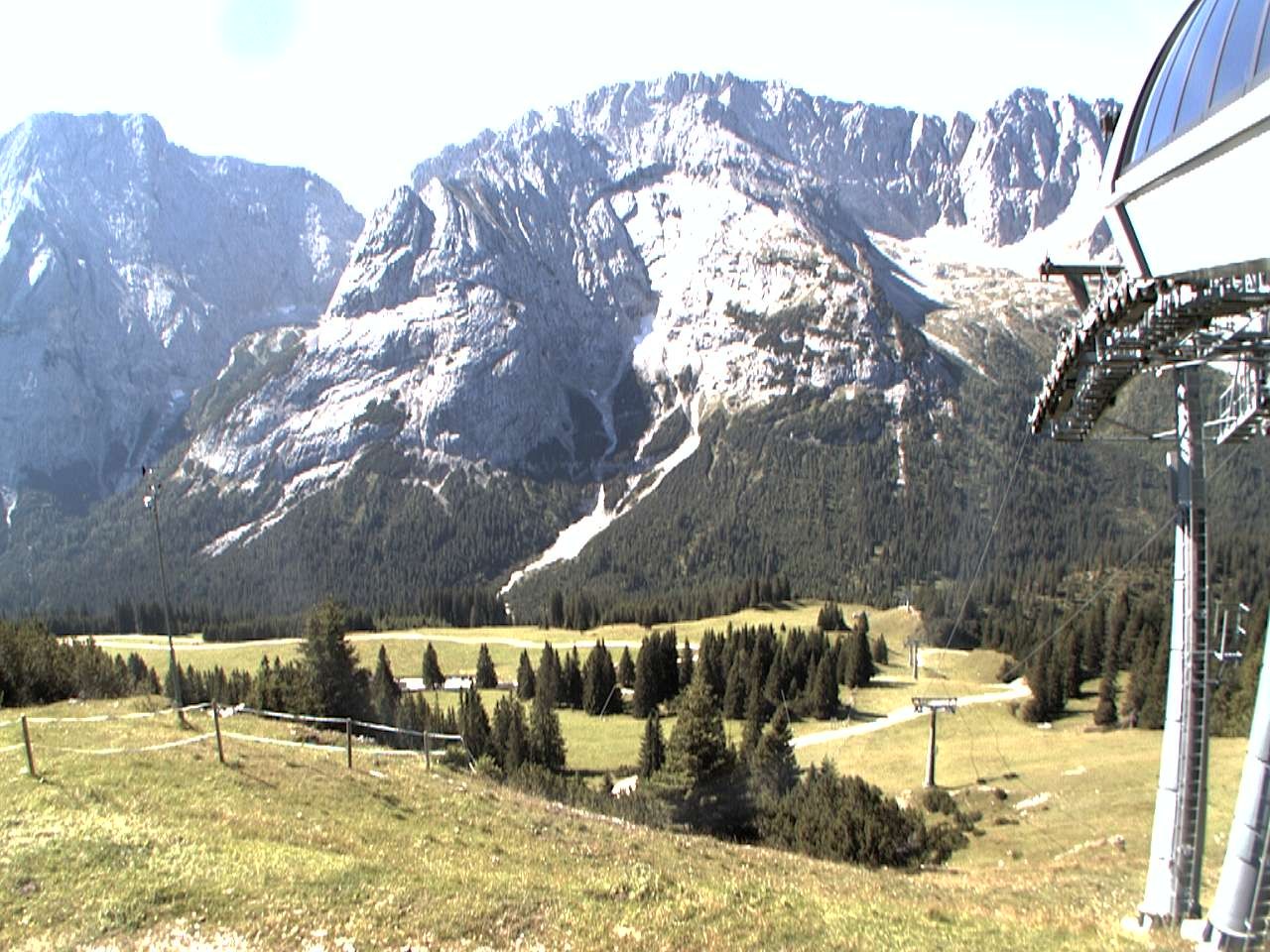 Archiv Foto Webcam Bergstation Sesselbahn Gaistal, Ehrwalder Alm