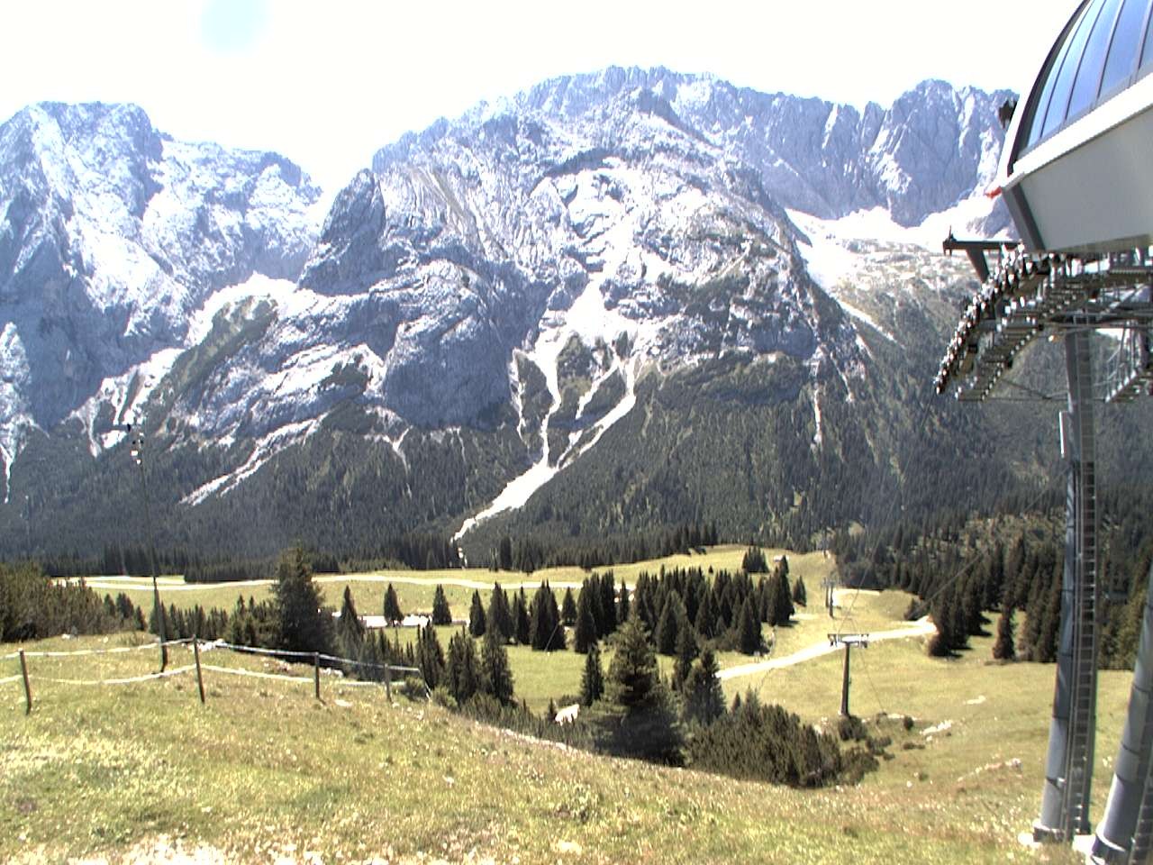 Archiv Foto Webcam Bergstation Sesselbahn Gaistal, Ehrwalder Alm