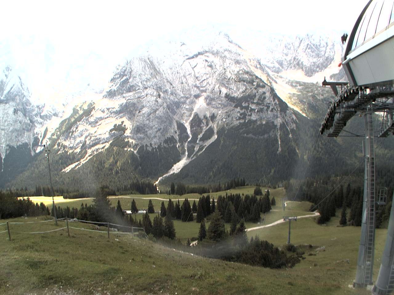 Archiv Foto Webcam Bergstation Sesselbahn Gaistal, Ehrwalder Alm