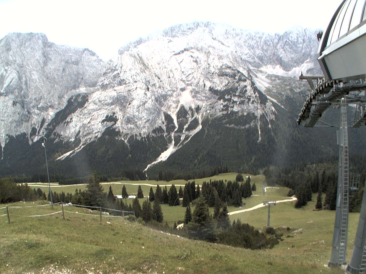 Archiv Foto Webcam Bergstation Sesselbahn Gaistal, Ehrwalder Alm