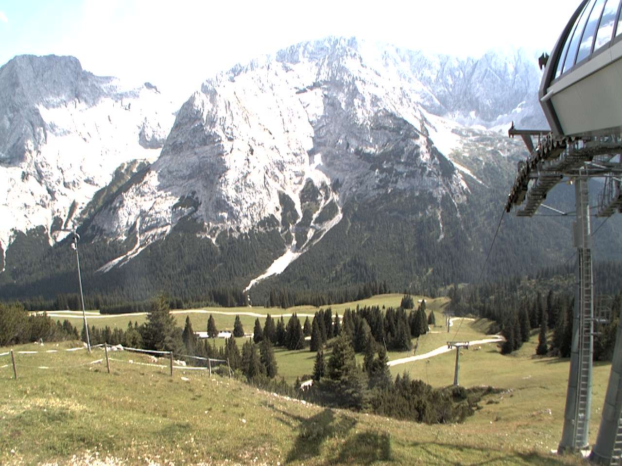 Archiv Foto Webcam Bergstation Sesselbahn Gaistal, Ehrwalder Alm