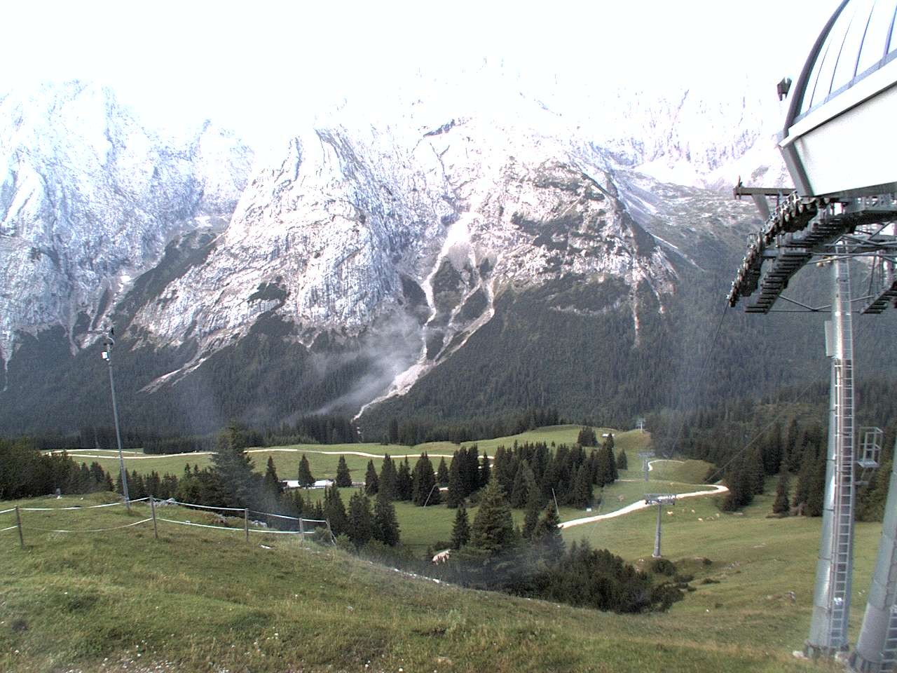 Archiv Foto Webcam Bergstation Sesselbahn Gaistal, Ehrwalder Alm