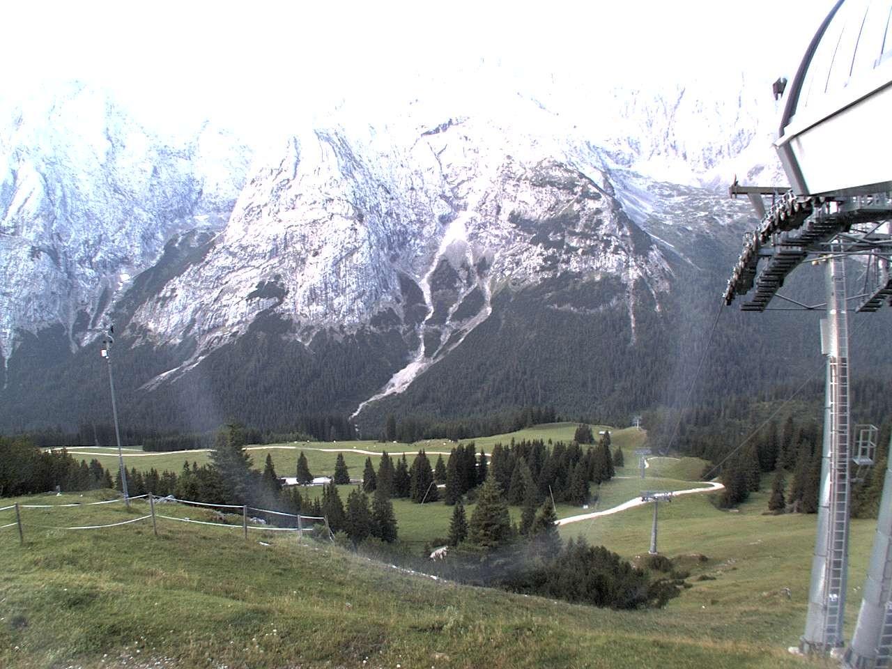 Archiv Foto Webcam Bergstation Sesselbahn Gaistal, Ehrwalder Alm