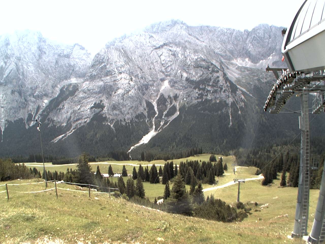 Archiv Foto Webcam Bergstation Sesselbahn Gaistal, Ehrwalder Alm