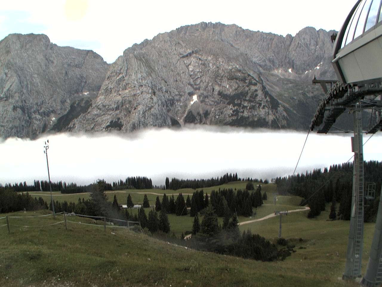 Archiv Foto Webcam Bergstation Sesselbahn Gaistal, Ehrwalder Alm
