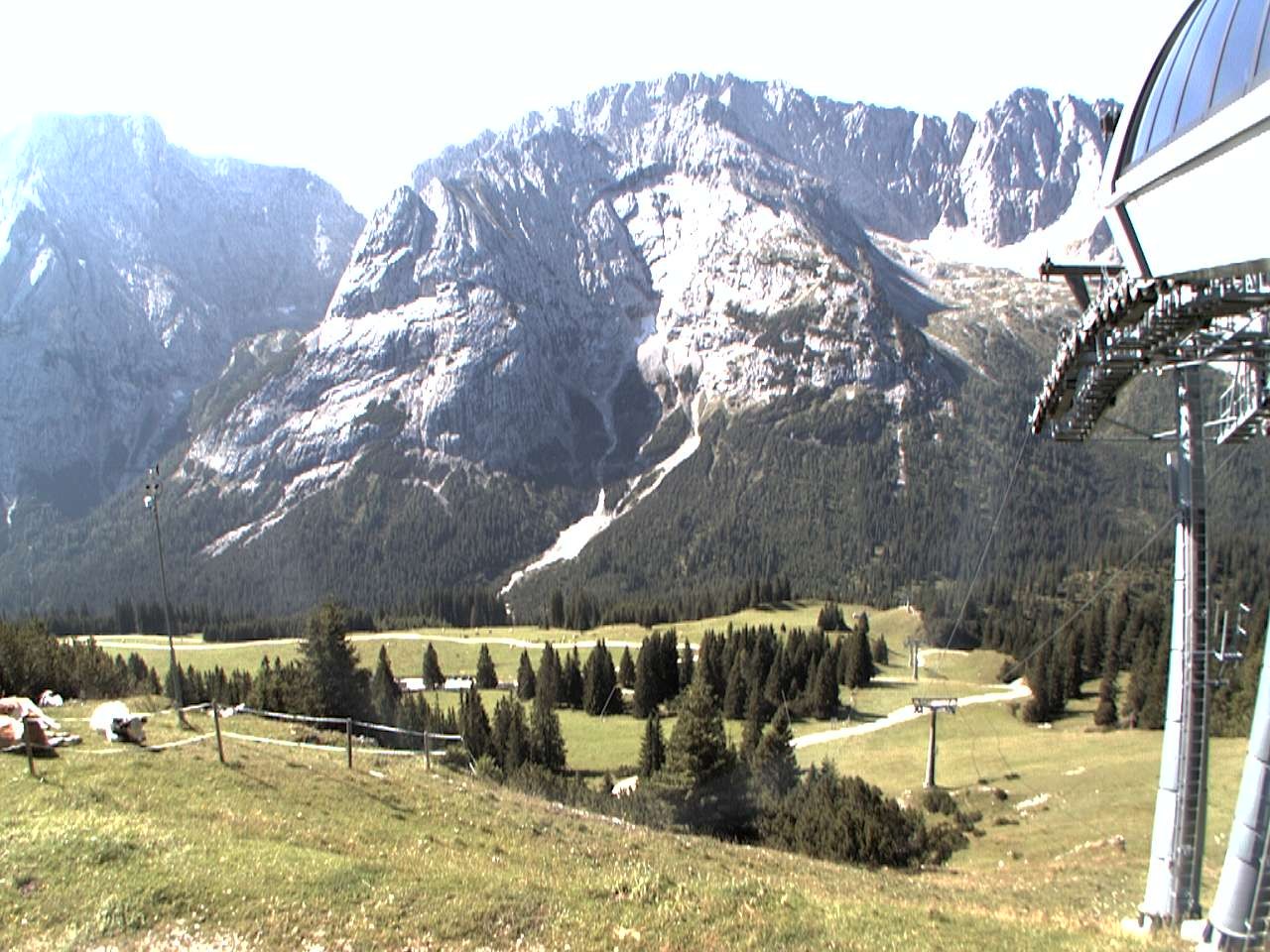 Archiv Foto Webcam Bergstation Sesselbahn Gaistal, Ehrwalder Alm