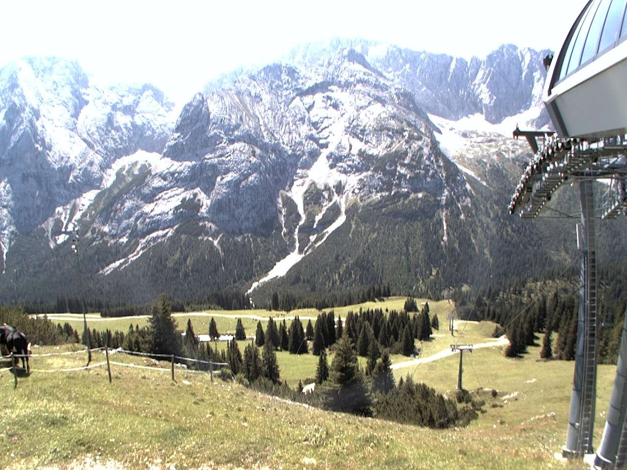 Archiv Foto Webcam Bergstation Sesselbahn Gaistal, Ehrwalder Alm