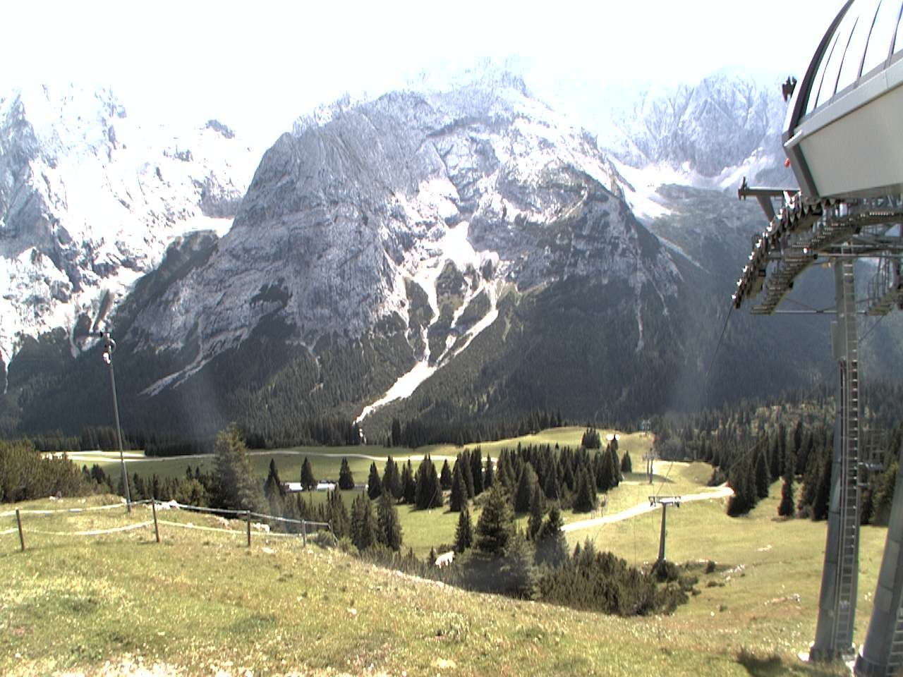 Archiv Foto Webcam Bergstation Sesselbahn Gaistal, Ehrwalder Alm