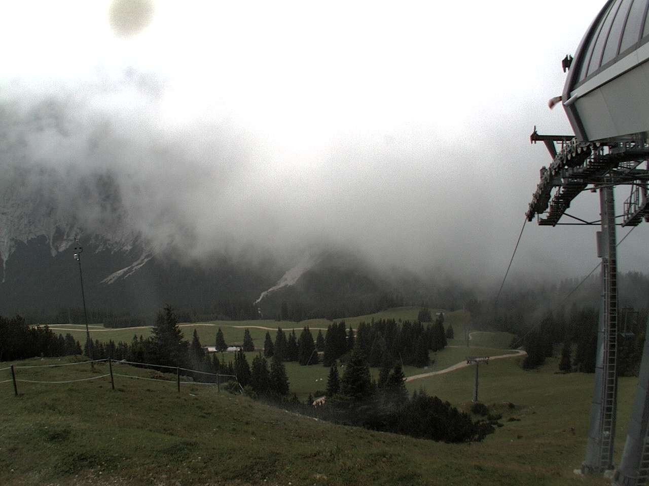 Archiv Foto Webcam Bergstation Sesselbahn Gaistal, Ehrwalder Alm