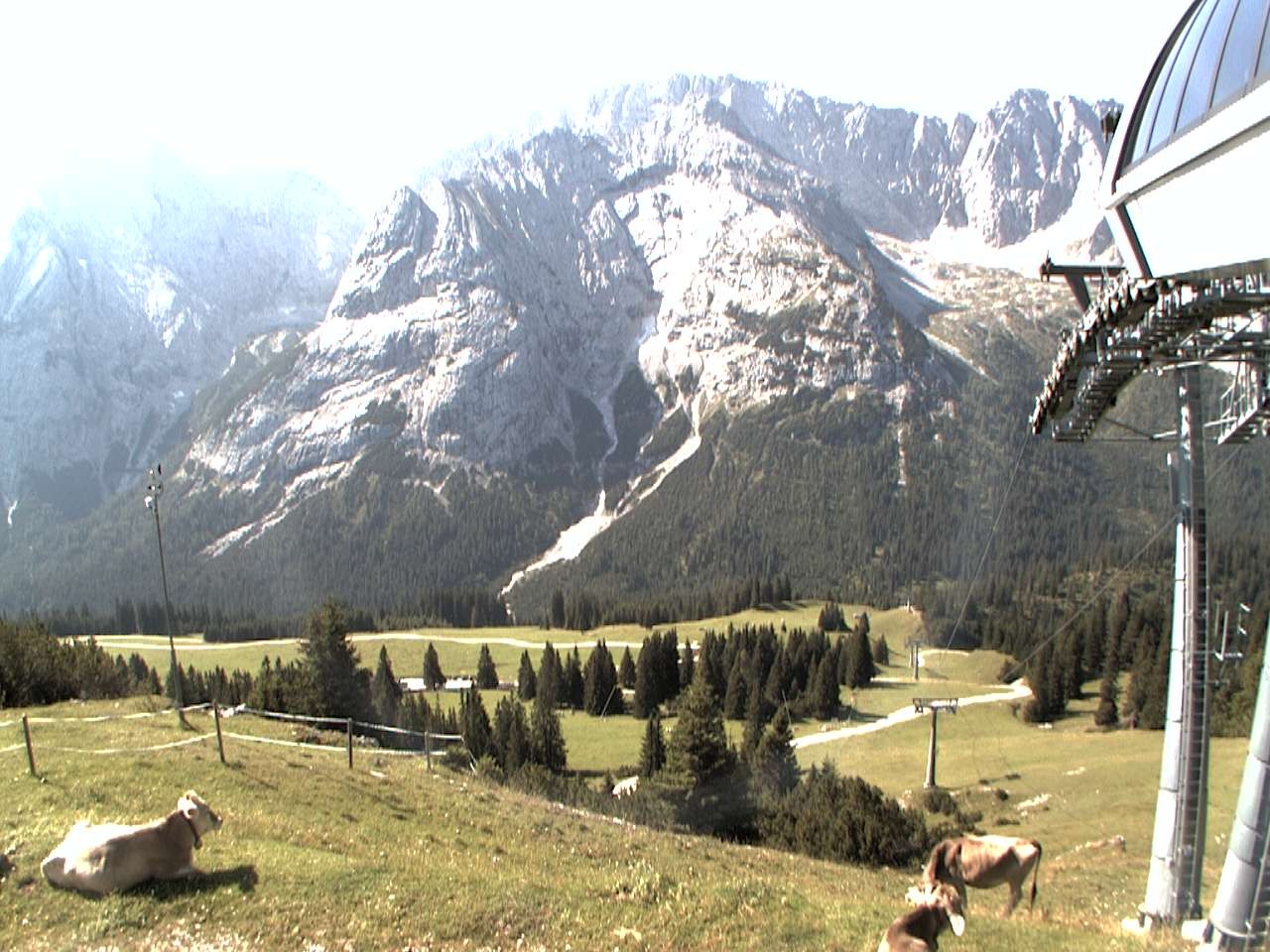 Archiv Foto Webcam Bergstation Sesselbahn Gaistal, Ehrwalder Alm