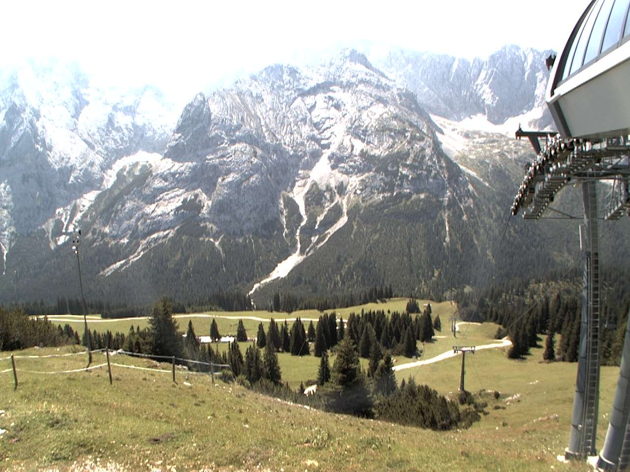 Archiv Foto Webcam Bergstation Sesselbahn Gaistal, Ehrwalder Alm