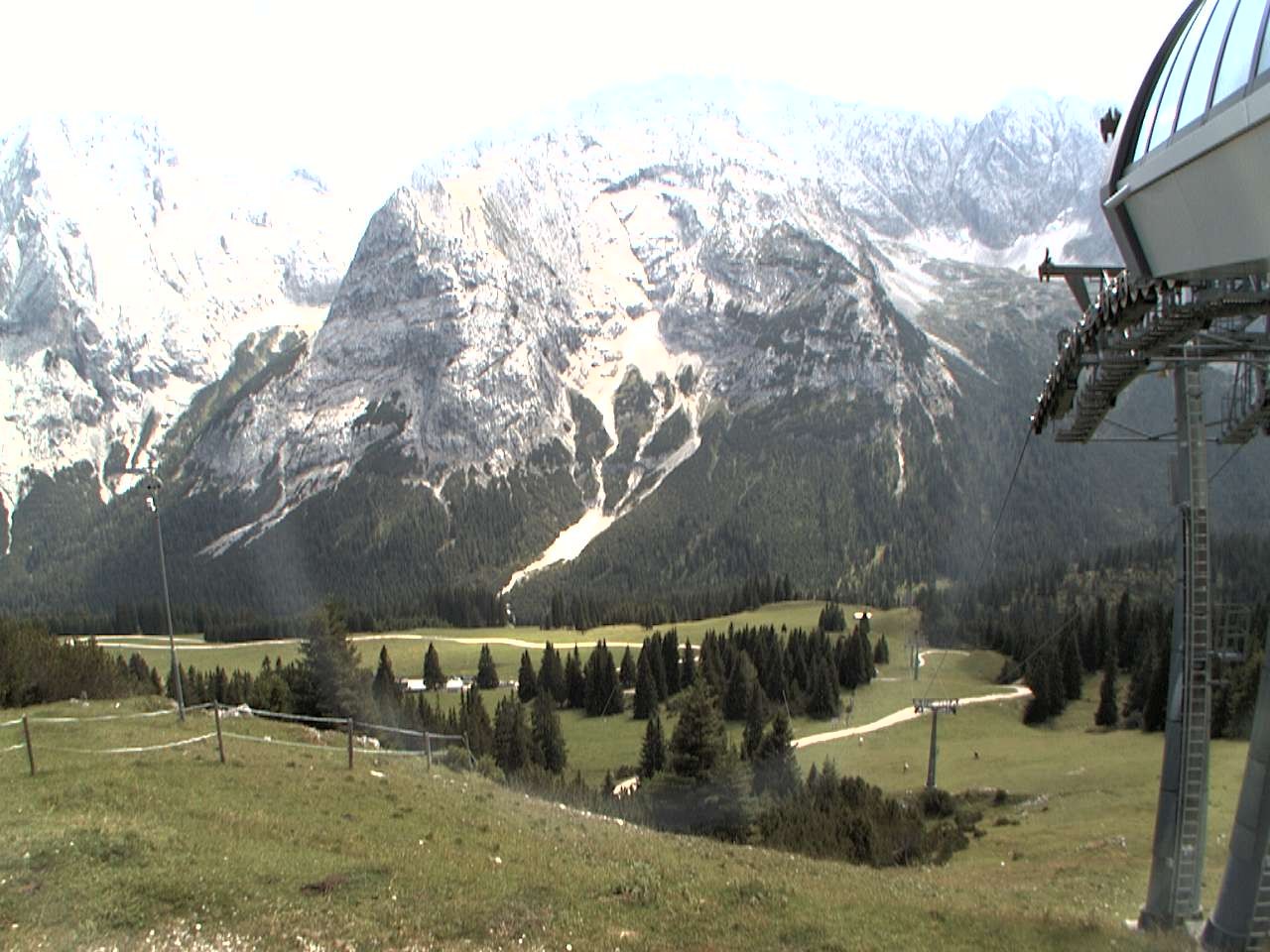 Archiv Foto Webcam Bergstation Sesselbahn Gaistal, Ehrwalder Alm