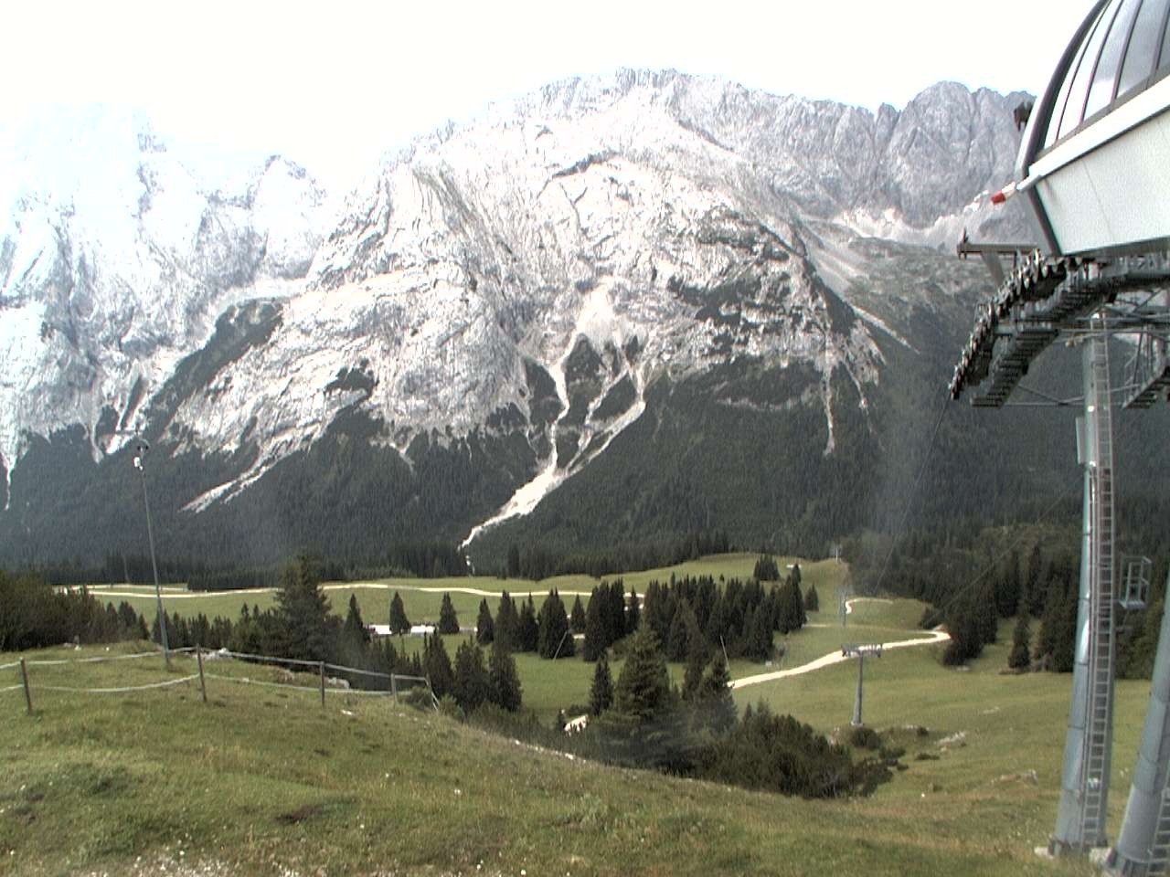 Archiv Foto Webcam Bergstation Sesselbahn Gaistal, Ehrwalder Alm