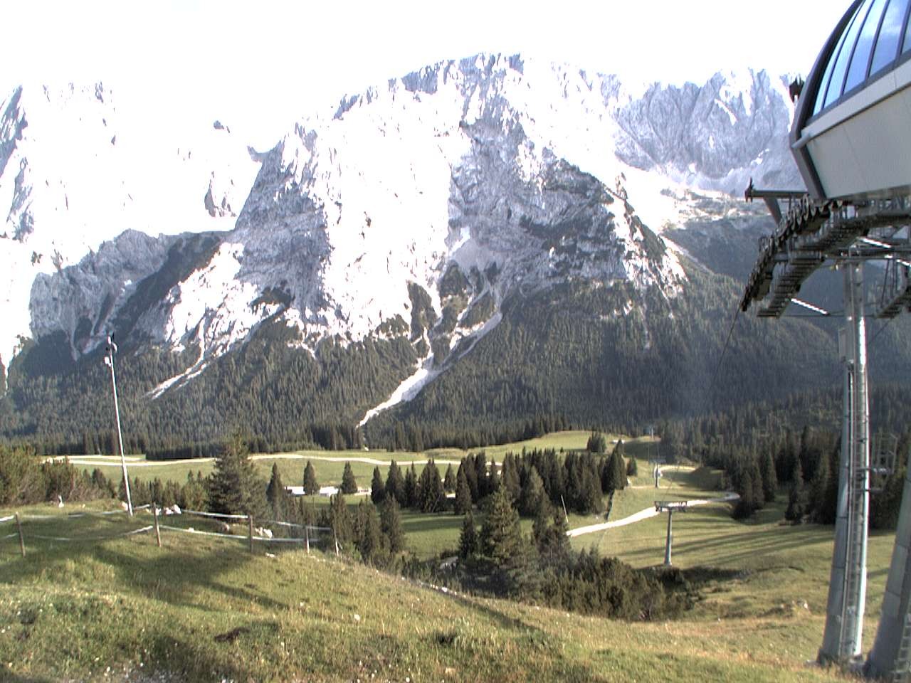 Archiv Foto Webcam Bergstation Sesselbahn Gaistal, Ehrwalder Alm