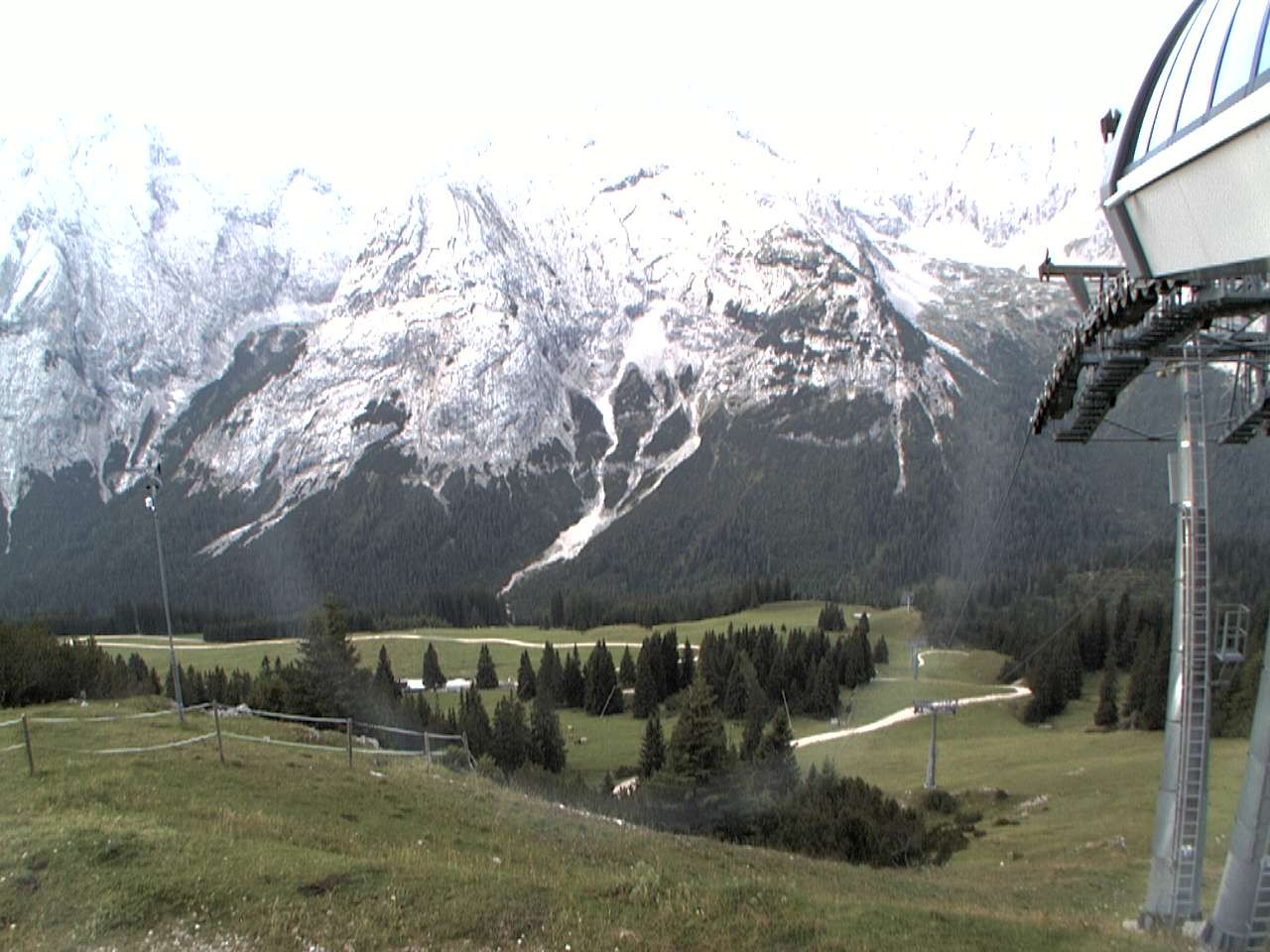 Archiv Foto Webcam Bergstation Sesselbahn Gaistal, Ehrwalder Alm