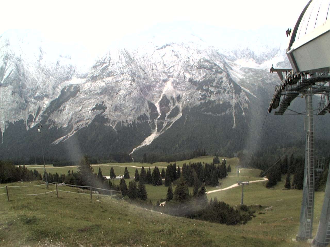 Archiv Foto Webcam Bergstation Sesselbahn Gaistal, Ehrwalder Alm