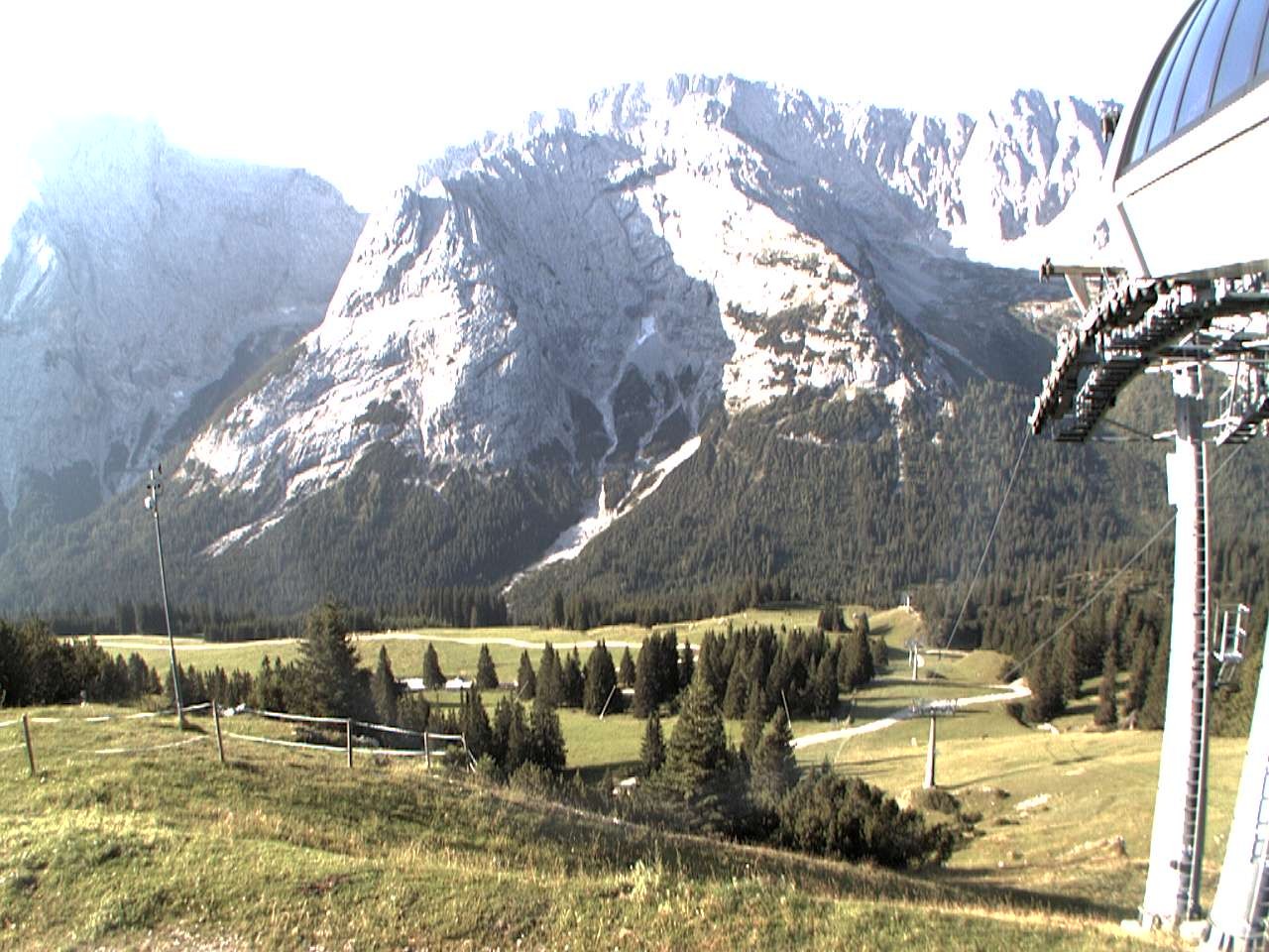 Archiv Foto Webcam Bergstation Sesselbahn Gaistal, Ehrwalder Alm