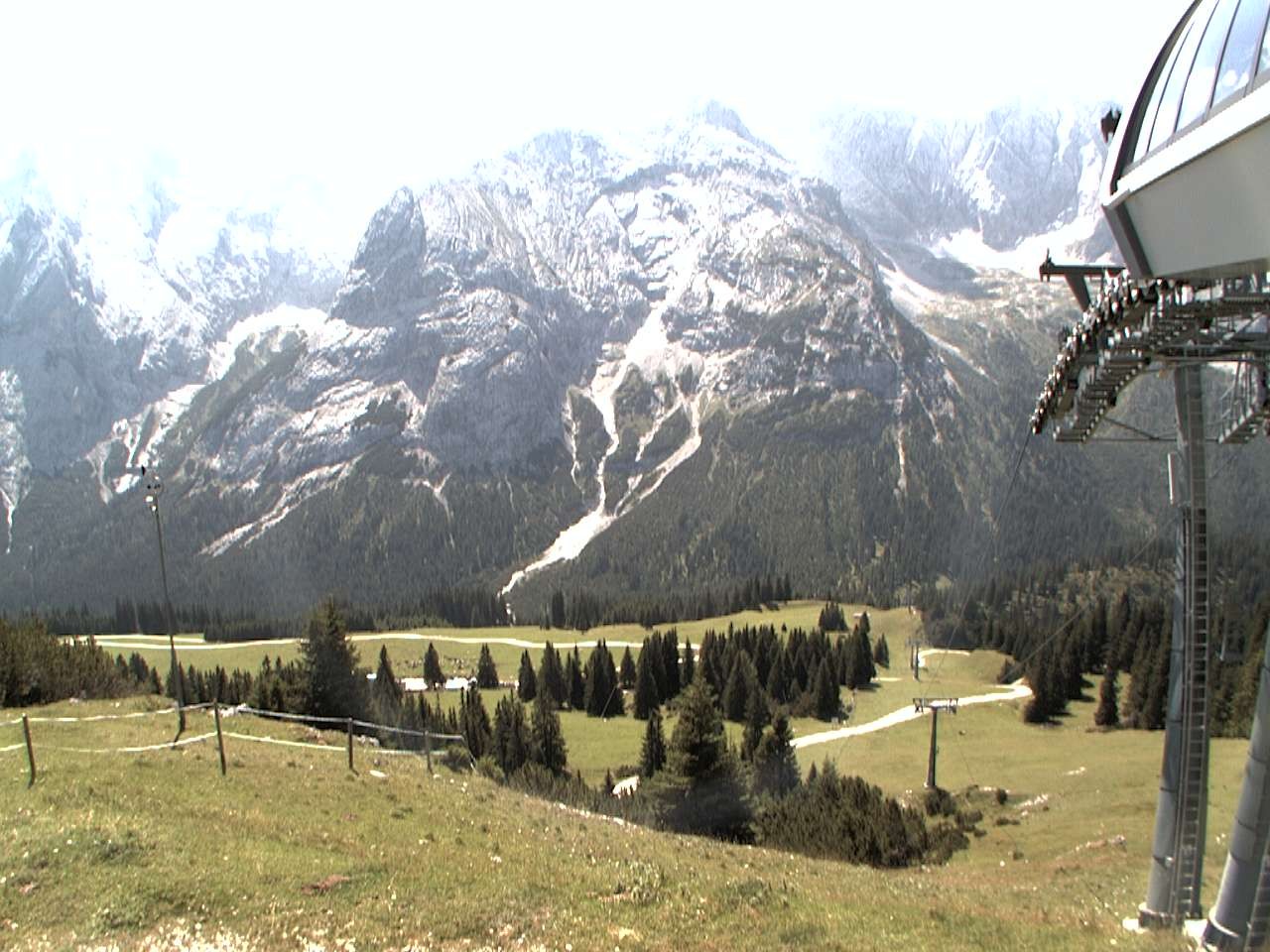 Archiv Foto Webcam Bergstation Sesselbahn Gaistal, Ehrwalder Alm