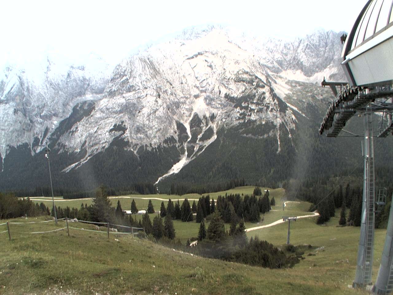Archiv Foto Webcam Bergstation Sesselbahn Gaistal, Ehrwalder Alm