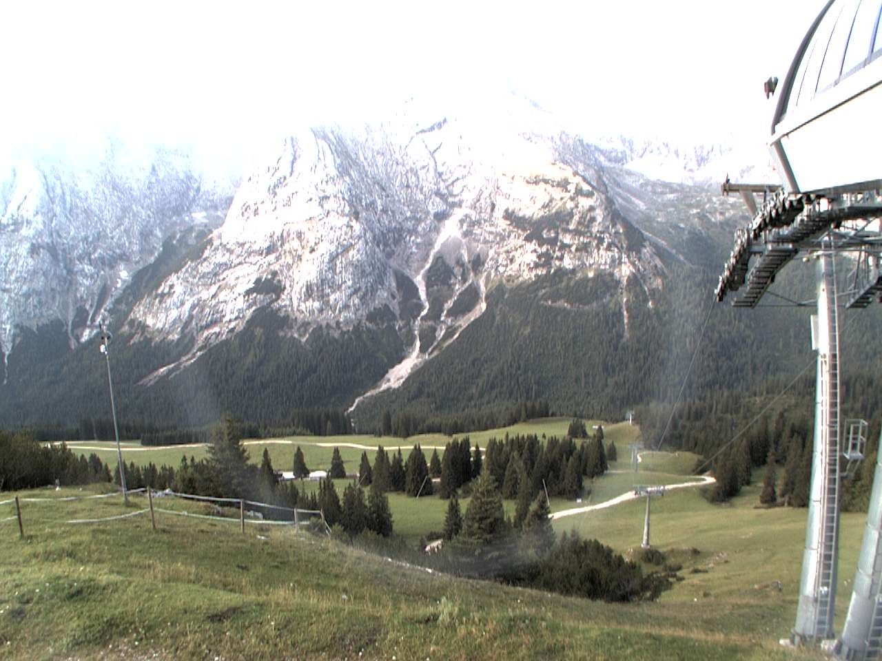 Archiv Foto Webcam Bergstation Sesselbahn Gaistal, Ehrwalder Alm