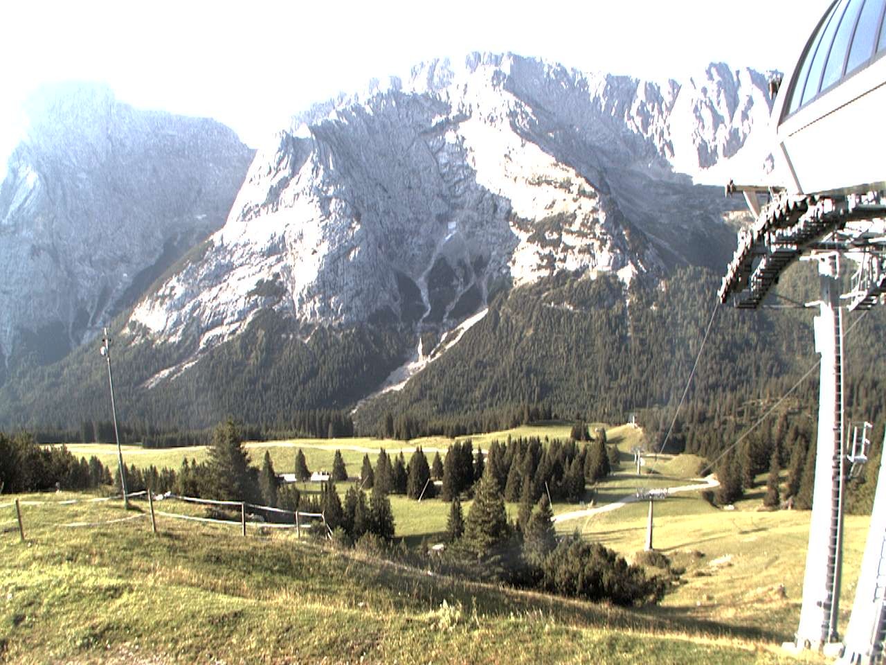 Archiv Foto Webcam Bergstation Sesselbahn Gaistal, Ehrwalder Alm