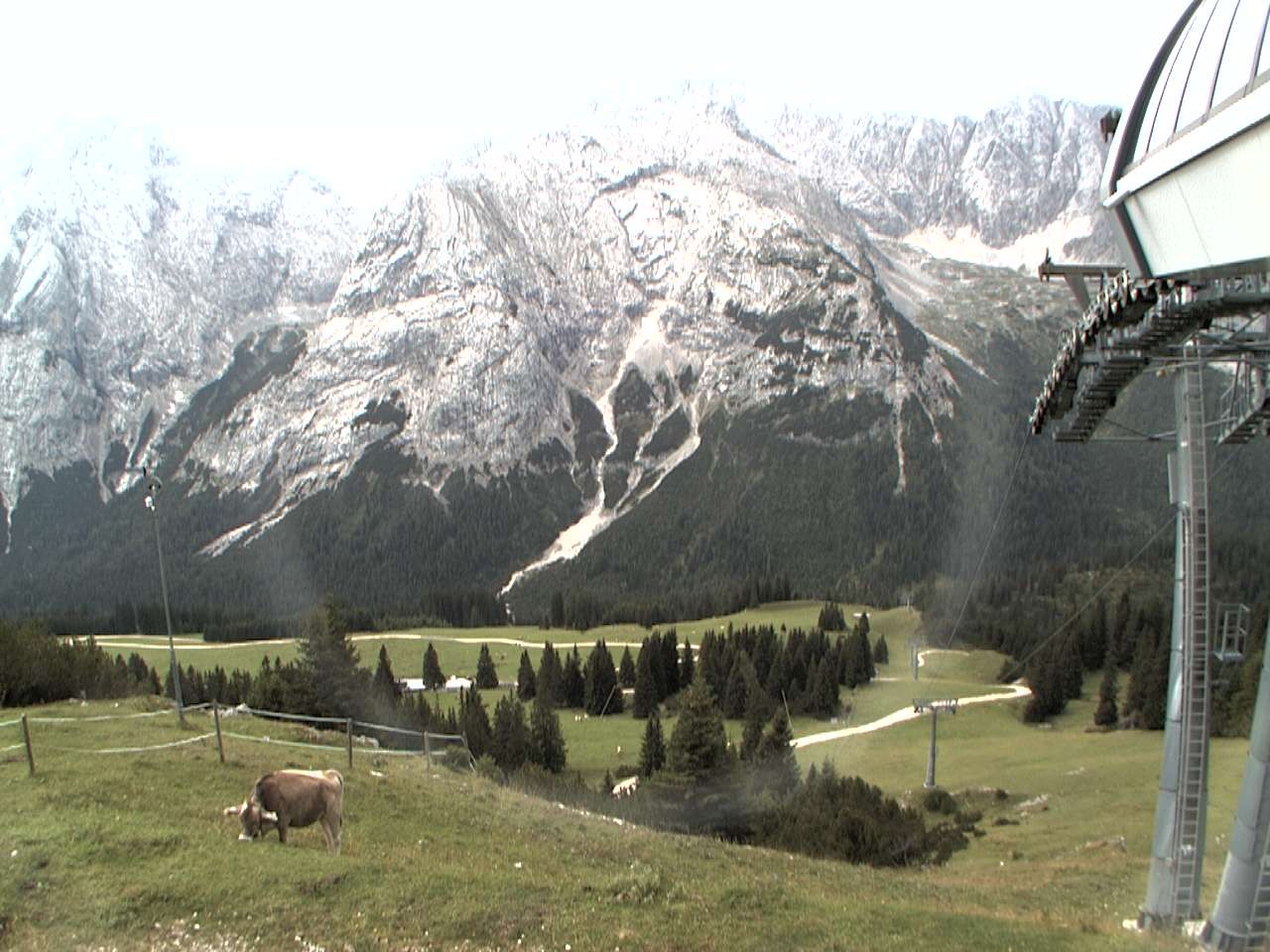 Archiv Foto Webcam Bergstation Sesselbahn Gaistal, Ehrwalder Alm