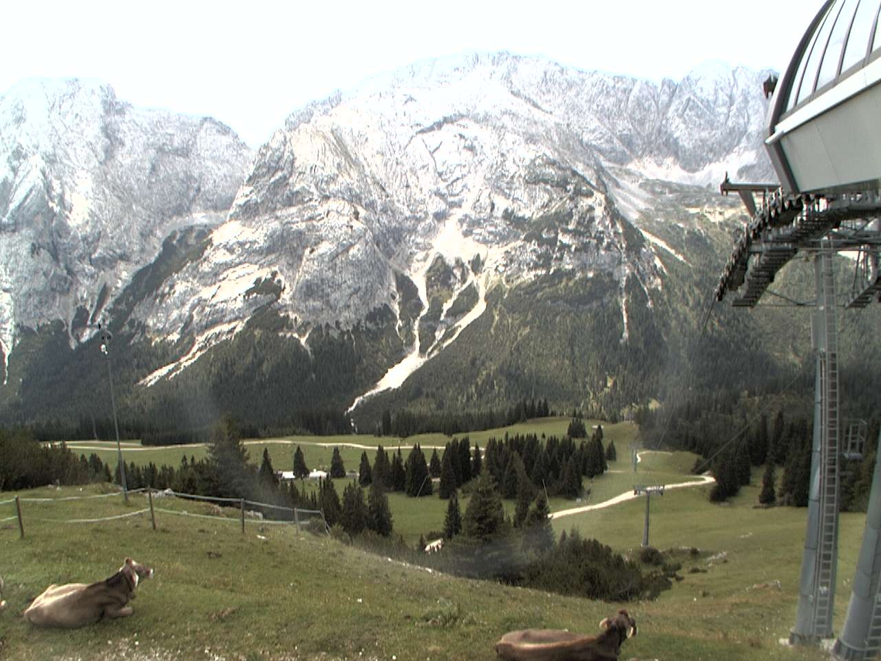 Archiv Foto Webcam Bergstation Sesselbahn Gaistal, Ehrwalder Alm