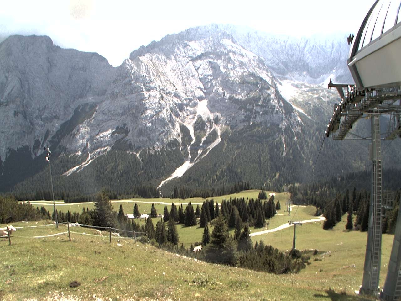 Archiv Foto Webcam Bergstation Sesselbahn Gaistal, Ehrwalder Alm