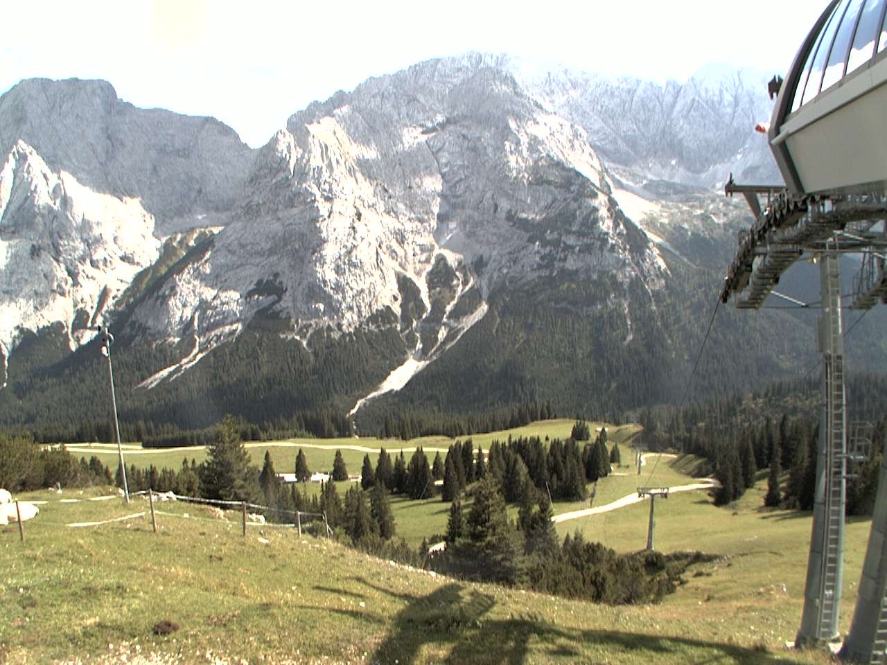 Archiv Foto Webcam Bergstation Sesselbahn Gaistal, Ehrwalder Alm