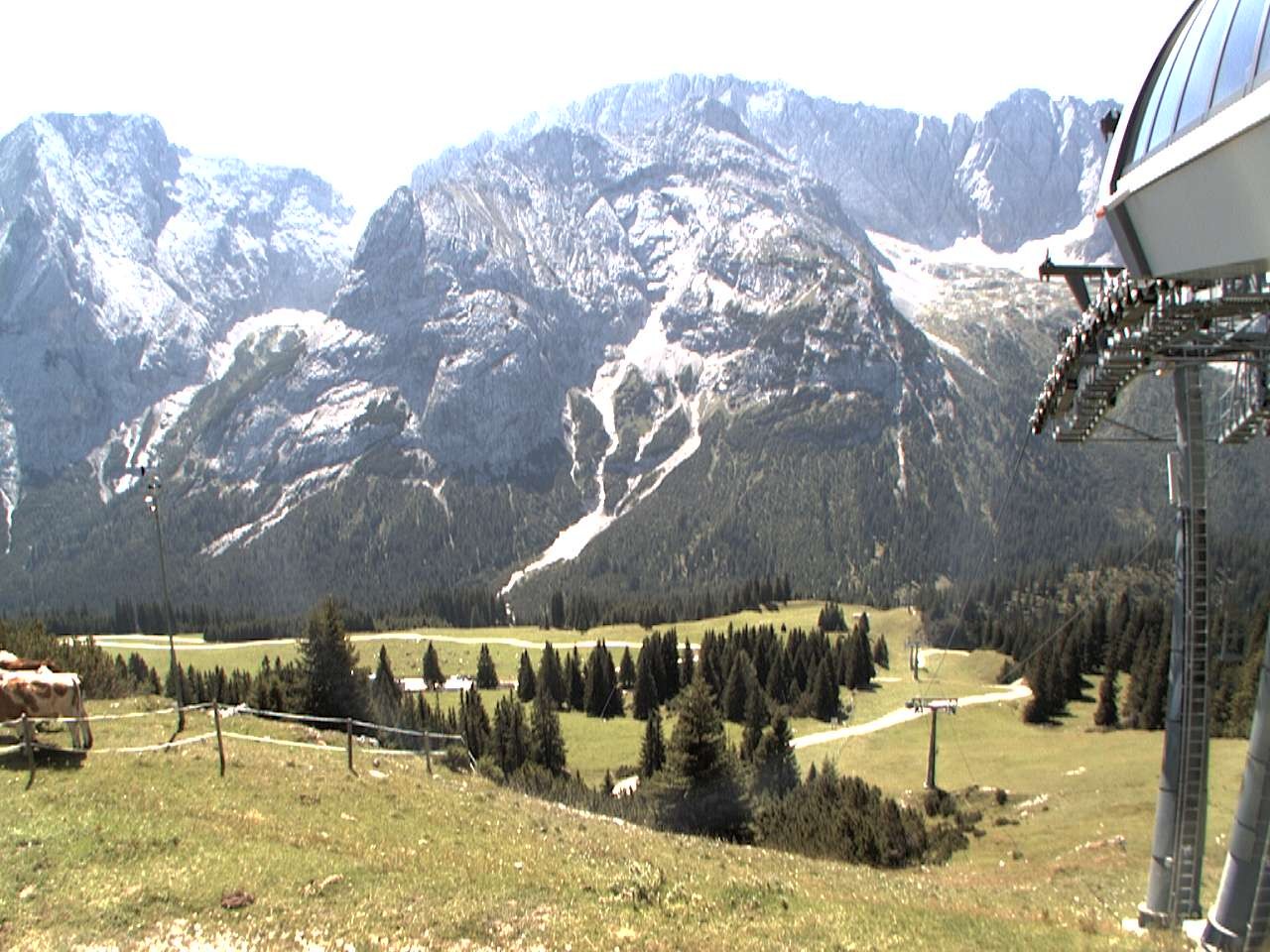Archiv Foto Webcam Bergstation Sesselbahn Gaistal, Ehrwalder Alm