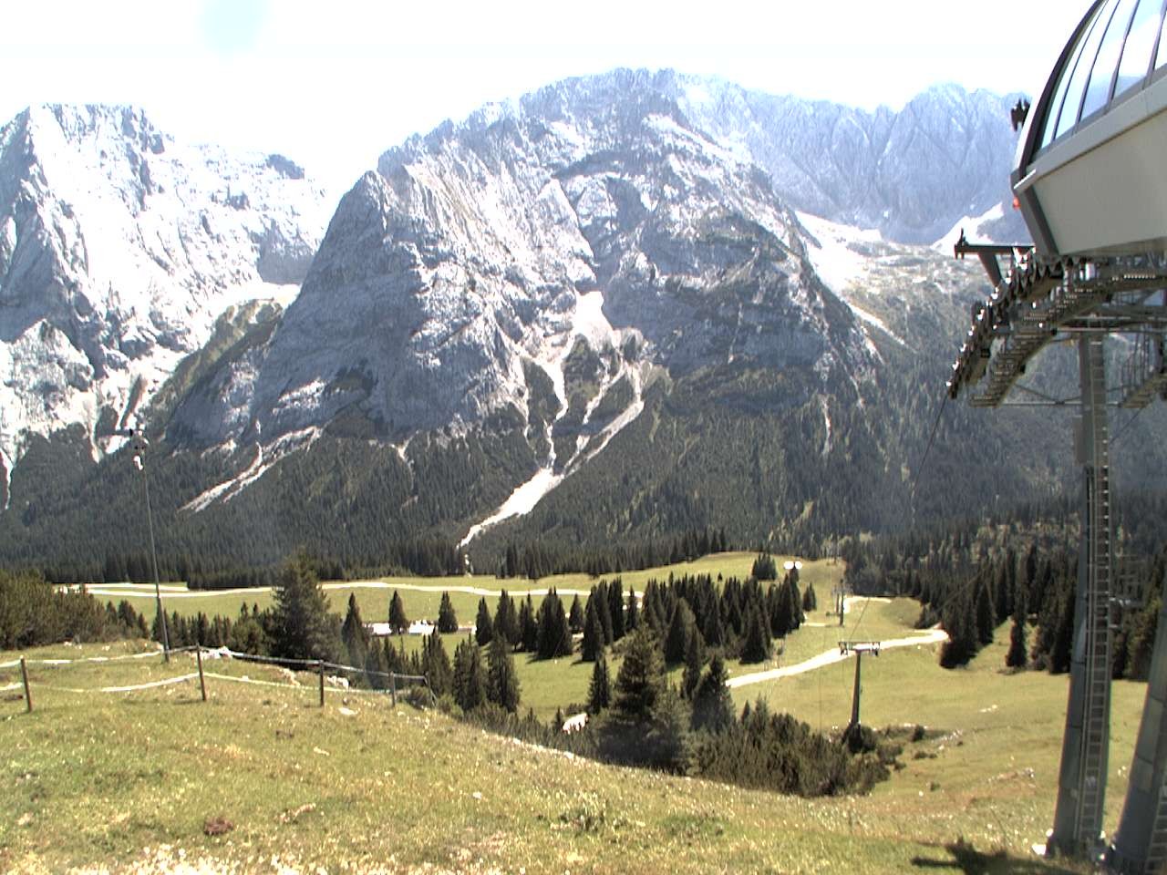 Archiv Foto Webcam Bergstation Sesselbahn Gaistal, Ehrwalder Alm