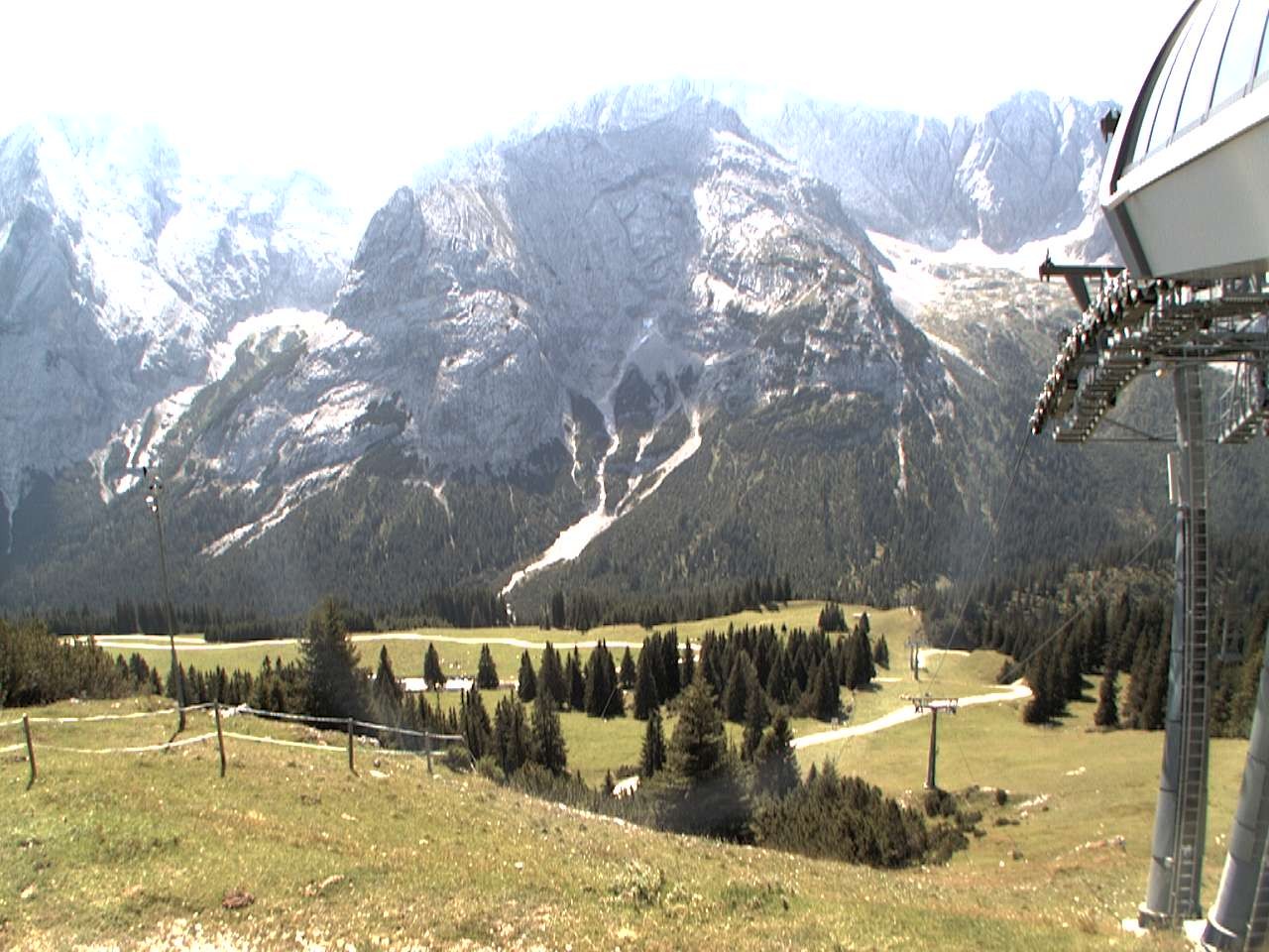 Archiv Foto Webcam Bergstation Sesselbahn Gaistal, Ehrwalder Alm