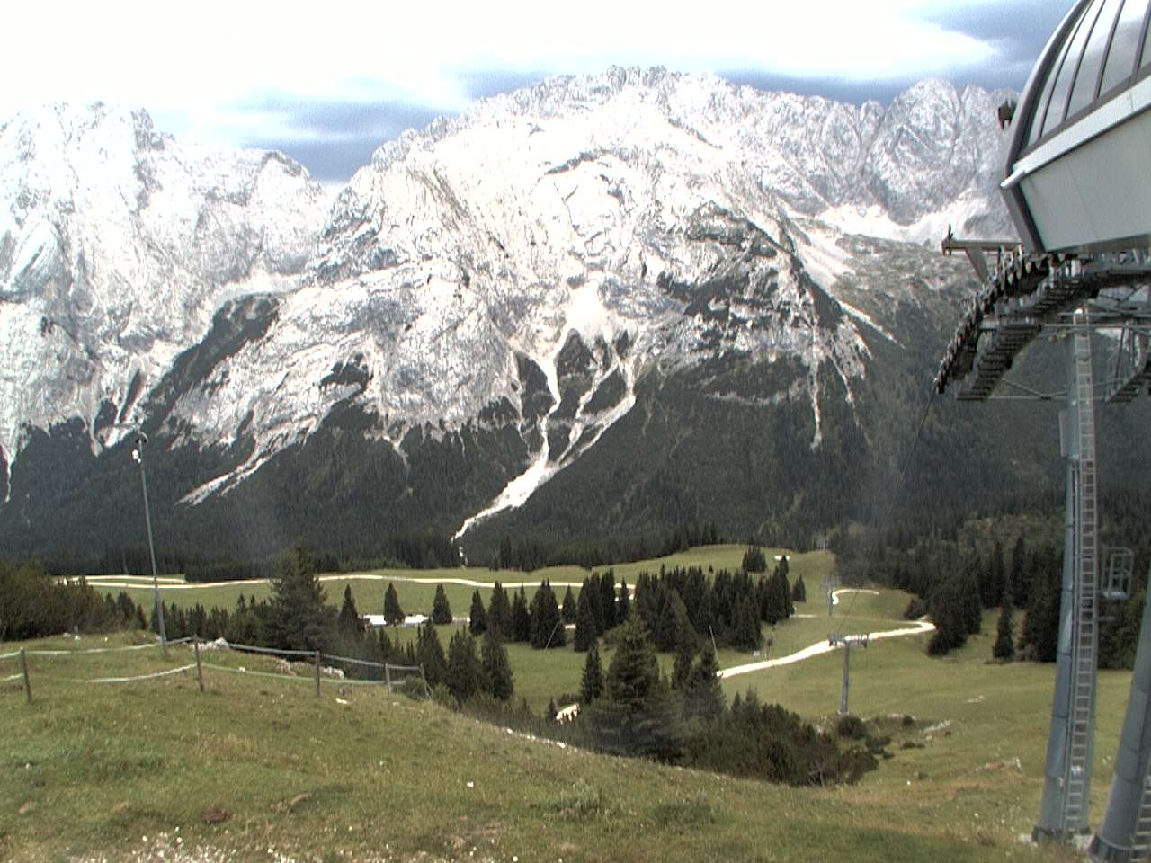 Archiv Foto Webcam Bergstation Sesselbahn Gaistal, Ehrwalder Alm